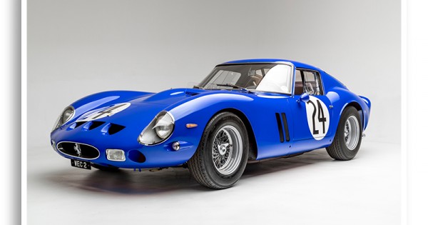 Ferrari 250 GTO in Blue Wall Art